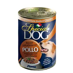special dog - pollo کنسرو سایز بزرگ سگ - با طعم تکه های مرغ 1275 گرمی