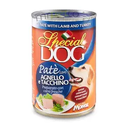 spacial dog - agnello e tacchino کنسرو سگ - با طعم بوقلمون و گوشت بره 400 گرمی