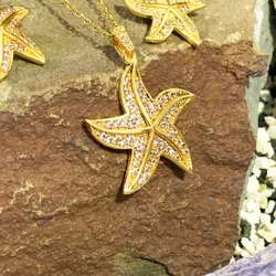 ‌‎نیم ست زنانه نگین دار طرح ستاره دریایی مدل294