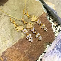 نیم ست زنانه اتمی طرح قو مدل243