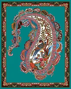 نقشه عددی طرح بته وجقه طاووس،k10-832