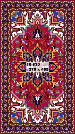نقشه عددی قالیچه،k10-630