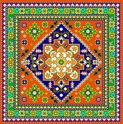 نقشه عددی طرح گلیم،k20-462