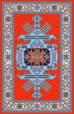 نقشه سنتی طرح قالیچه،s12-59