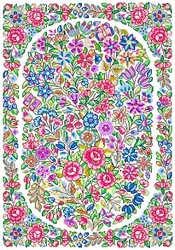 نقشه شطرنجی رومبلی هزار گل کرمان