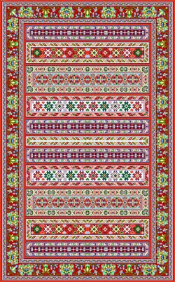 نقشه سنتی قالی گلیم،s10-453