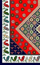 نقشه سنتی قالیچه،s12-122
