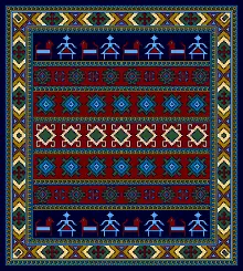 نقشه کدی گلیم k20-144