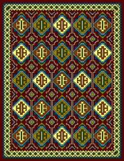 نقشه کدی گلیم k20-142