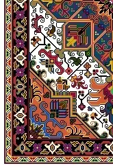 نقشه شطرنجی قالیچه،s10-632