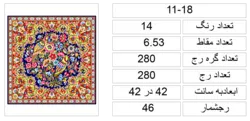 نقشه شطرنجی نهار خوری کبکی، s11-18