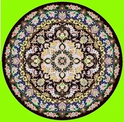 نقشه سنتی قالی گرد، s10-345