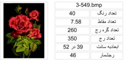 نقشه عددی گل،k3-549