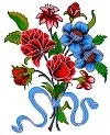 طرح سنتی گل آموزشی،نقشه شطرنجی، s8-314