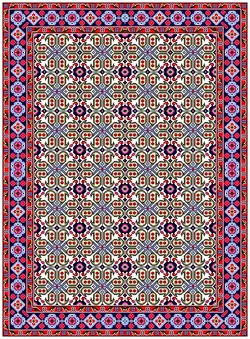 نقشه شطرنجی قالیجه،s8-594