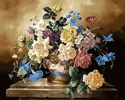 نقشه عددی گل kx16
