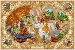 نقشه شطرنجی بزم خسرو و پرویزs10-303