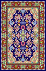 نقشه شماره ایی قالی کرمان کد نقشه k10-361