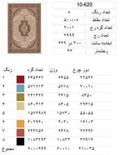 فایل bmpنقشه قالی،f10-620