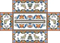 جا دستمال کاغذی نقشه عددی،k20-208