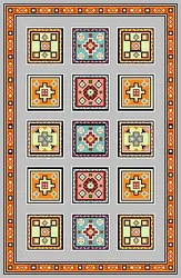 گلیم خشتی شطرنجی،s20-424