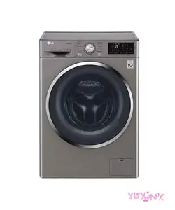 لباسشویی الجی 8 کیلو 1400 دور بخار شوردار نقره ای