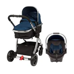 ست کالسکه و کریر آبی مادرکر Mothercare مدل Journey