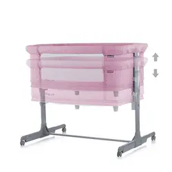 تخت کنار مادر 2 کاره چیپولینو مدل Chipolino Mommy&Me Pink