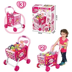 اسباب بازی سبد خرید فروشگاهی صورتی ژیونگ چنگ Xiong Cheng