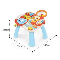 واکر 2 کاره و میز بازی موزیکال قرمز Huanger مدل HE0829