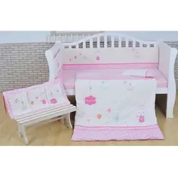 سرویس خواب 7 تکه طرح خرگوش صورتی MAMAS&PAPAS کد 7217