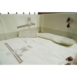 سرویس خواب 7 تکه طرح میمون سفید MAMAS&PAPAS کد 0522