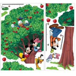 استیکر دیوار اتاق کودک با چارت RoomMates مدل Mickey & Friends