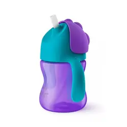 لیوان آموزشی نی‌دار 200 میل بنفش philips avent مدل SCF796/02