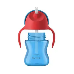 لیوان آموزشی نی‌دار 200 میل آبی philips avent مدل SCF796/01
