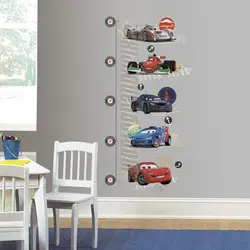 استیکر دیوار اتاق کودک RoomMates مدل Cars II Team Lightening Mcqueen