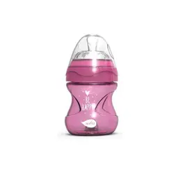 شیشه شیر آنتی کولیک طلقی 150 میل سرخابی نوویتا Nuvita