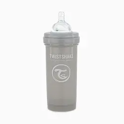 شیشه شیر 260 میل طوسی پاستل تویست شیک Twistshake