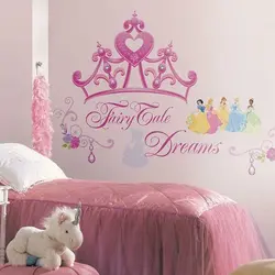 استیکر دیوار اتاق کودک RoomMates مدل Princess Crown