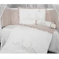 سرویس خواب 7 تکه طرح Flowers شو بی بی Show Baby رنگ کرم