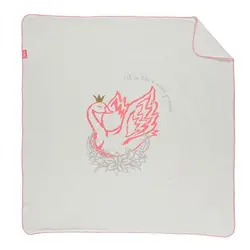 پتو نوزاد نخ پنبه ای طرح قو دخترانه ببتو Bebetto مدل B428