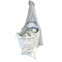 گهواره چرخ دار picci مدل PIUMINA with hood رنگ سفید