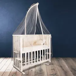 تخت و گهواره نوزاد چوبی مدل یو JUDYCO