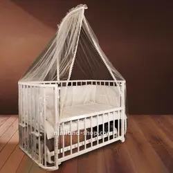 تخت و گهواره نوزاد چوبی مدل ایسیز JUDYCO