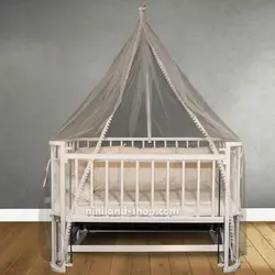 تخت و گهواره نوزاد چوبی مدل ایسیز JUDYCO