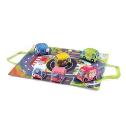 زیرانداز طرح خیابان همراه 6 ماشین پارچه ای Huanger مدل HE0252