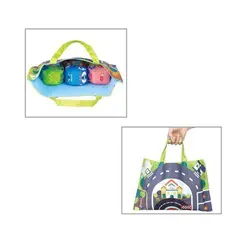 زیرانداز طرح خیابان همراه 6 ماشین پارچه ای Huanger مدل HE0252