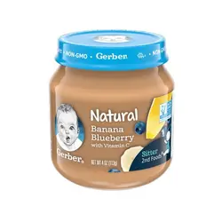 مشخصات، قیمت و خرید پوره میوه موز و بلوبری گربر Gerber