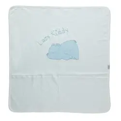 پتو نوزادی نخ پنبه ای دورپیچ ببتو Bebetto مدل B652