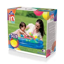 استخر بادی با 50 توپ رنگارنگ Bestway مدل Up in&Over